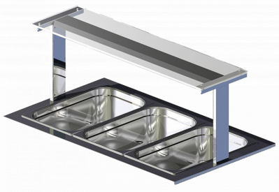 Настольная полка Optima Shelf 183/W козырек