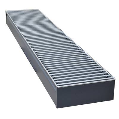 Внутрипольный конвектор длиной 2,1 м - 3 м КЗТО Бриз 200x100x2200