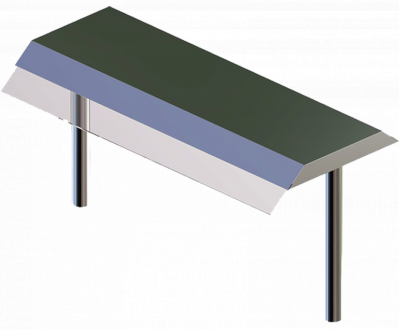 Настольная полка Optima Shelf 113/W козырек